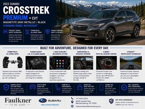 Magnetite Gray Metallic 2023 Subaru Crosstrek Premium