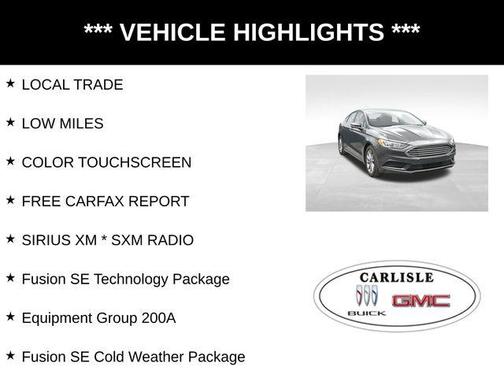2017 Ford Fusion SE