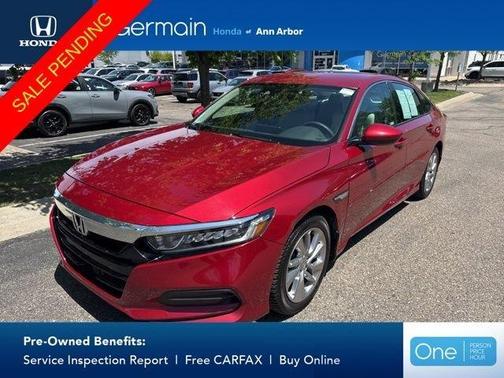 Red 2019 Honda Accord LX