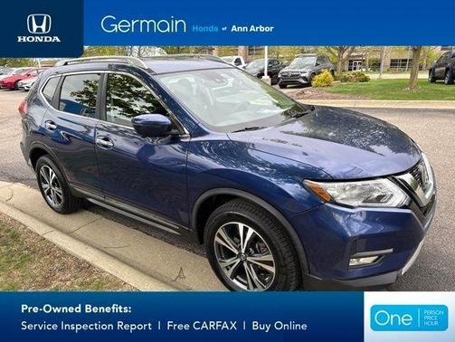 Blue 2018 Nissan Rogue SL