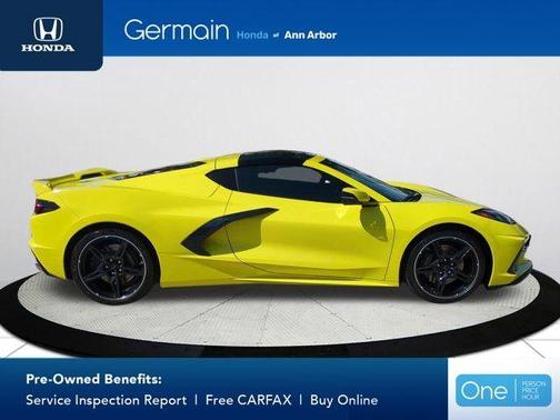 Yellow 2020 Chevrolet Corvette Stingray w/2LT