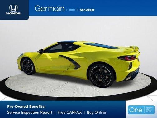 Yellow 2020 Chevrolet Corvette Stingray w/2LT