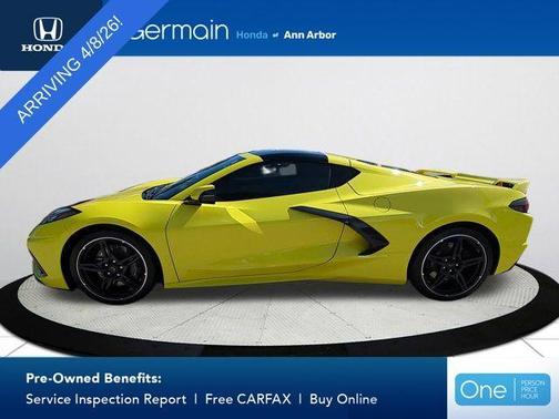 Yellow 2020 Chevrolet Corvette Stingray w/2LT