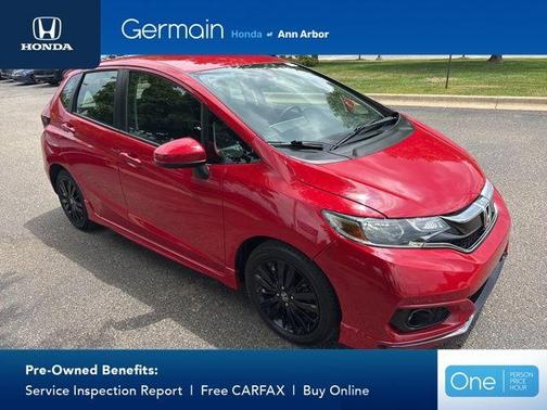 Red 2019 Honda Fit Sport