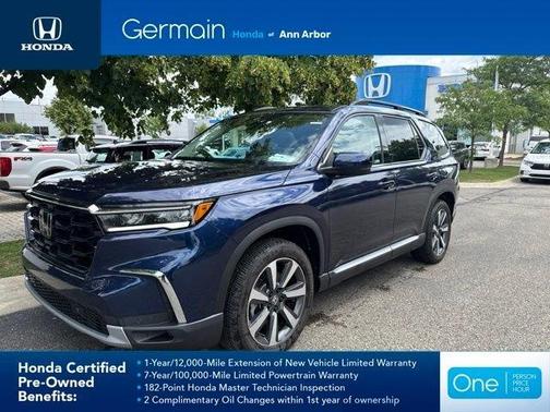 Blue 2025 Honda Pilot Sport