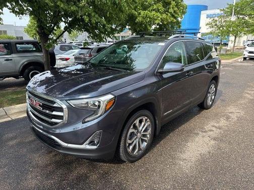 Blue 2018 GMC Terrain SLT
