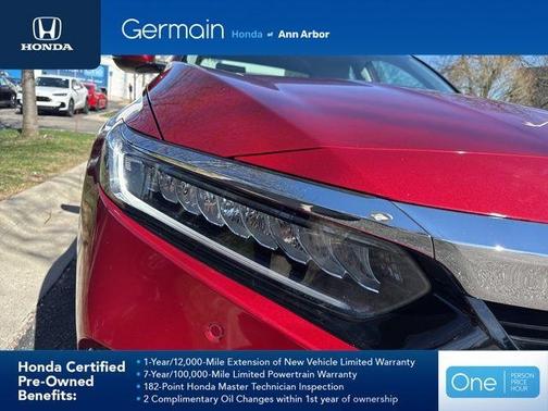 Red 2021 Honda Accord Hybrid EX-L