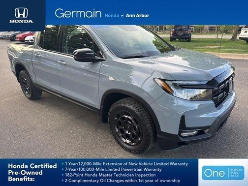 Gray 2025 Honda Ridgeline Sport+