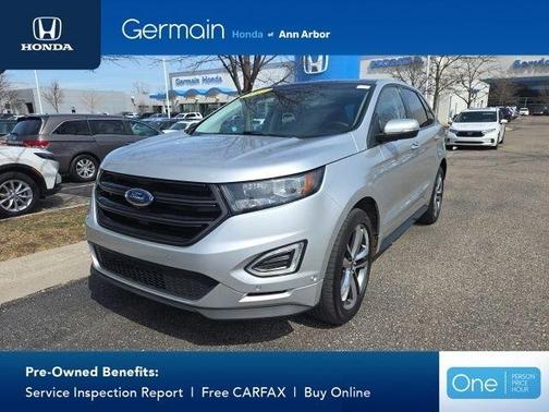 Silver 2017 Ford Edge Sport