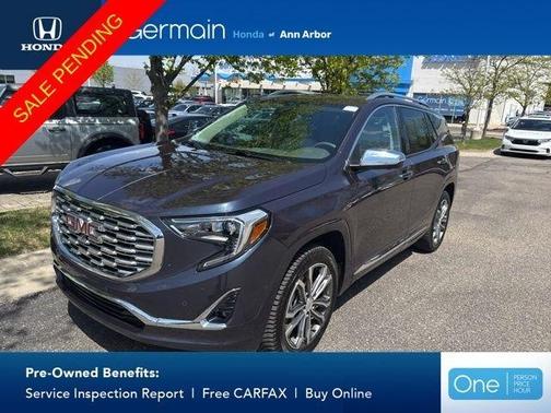 Blue 2019 GMC Terrain Denali