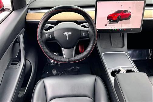 Red Multi-Coat 2022 Tesla Model Y Long Range Dual Motor All-Wheel Drive
