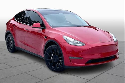 Red Multi-Coat 2022 Tesla Model Y Long Range Dual Motor All-Wheel Drive