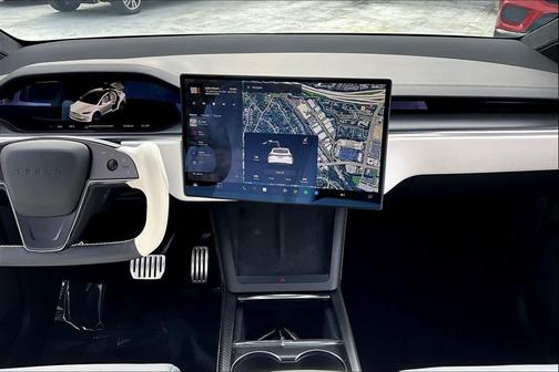 Pearl White Multi-Coat 2022 Tesla Model X Plaid Tri Motor All-Wheel Drive