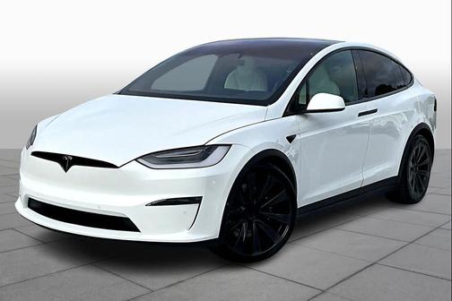 Pearl White Multi-Coat 2022 Tesla Model X Plaid Tri Motor All-Wheel Drive