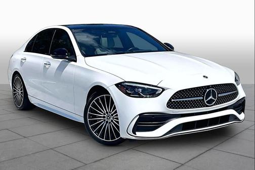 Polar White 2023 Mercedes-Benz C-Class Sedan