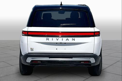 Glacier White 2024 Rivian R1S Adventure Quad Motor Large Pack