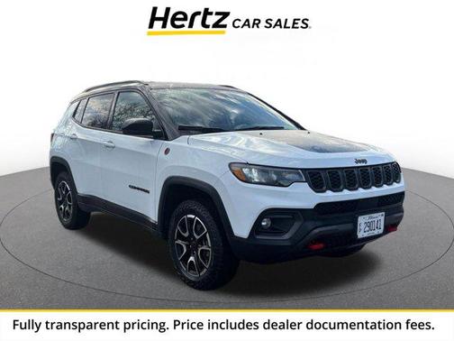 Bright White Clearcoat 2025 Jeep Compass Trailhawk