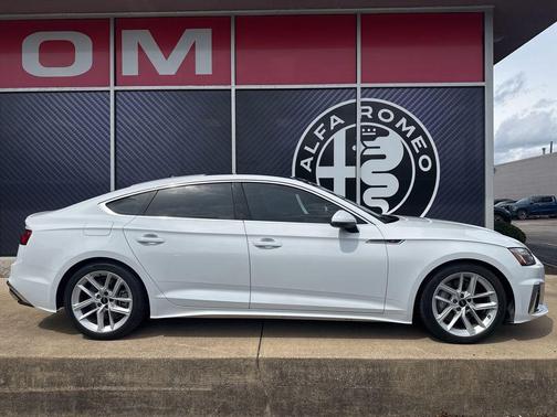 Glacier White Metallic 2023 Audi A5 Sportback 45 S Line Premium Plus