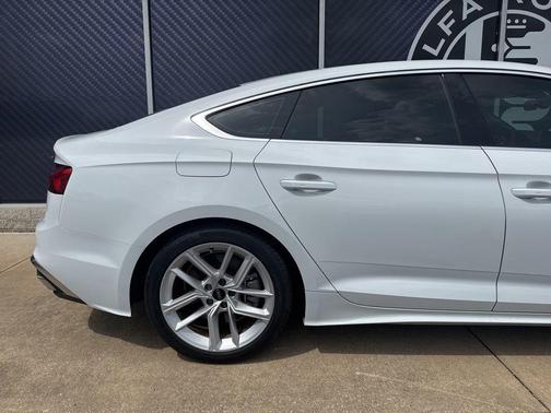 Glacier White Metallic 2023 Audi A5 Sportback 45 S Line Premium Plus