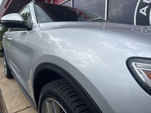 Silverstone Gray Metallic 2018 Alfa Romeo Stelvio Ti Sport