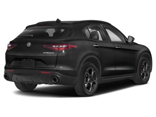 Vulcano Black Metallic 2022 Alfa Romeo Stelvio Ti