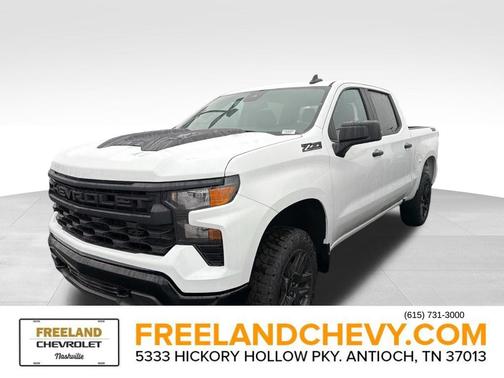 Summit White 2026 Chevrolet Silverado 1500 Custom Trail Boss