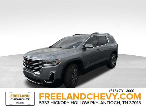 Satin Steel Metallic 2021 GMC Acadia SLE