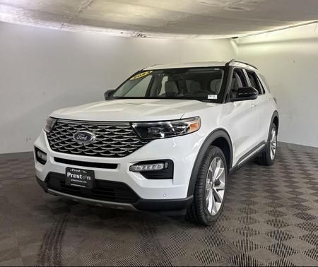 STAR WHITE MET TRI-COAT 2023 Ford Explorer Platinum