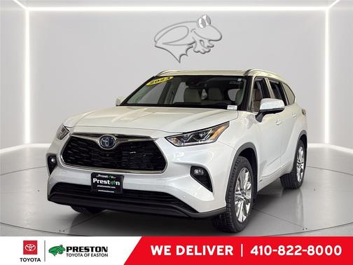 Wind Chill Pearl 2023 Toyota Highlander Hybrid Limited