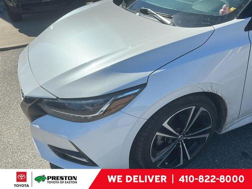 Aspen White/Super Black 2021 Nissan Sentra SR