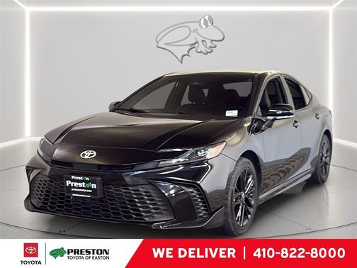 Midnight Black Metallic 2025 Toyota Camry SE