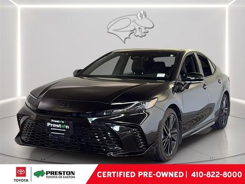 Midnight Black Metallic 2025 Toyota Camry XSE