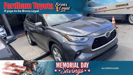 Magnetic Gray Metallic 2020 Toyota Highlander LE