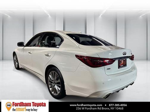 Pure White 2022 INFINITI Q50 3.0t LUXE