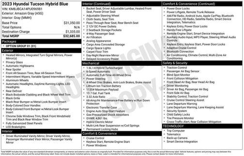 2023 Hyundai TUCSON Hybrid Blue