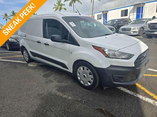 Frozen White 2020 Ford Transit Connect XL Cargo Van