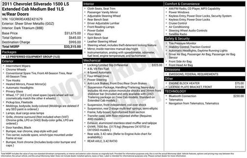 2011 Chevrolet Silverado 1500 LS