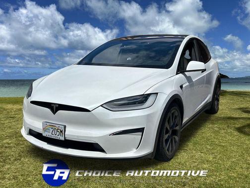 Pearl White Multi-Coat 2022 Tesla Model X Dual Motor All-Wheel Drive