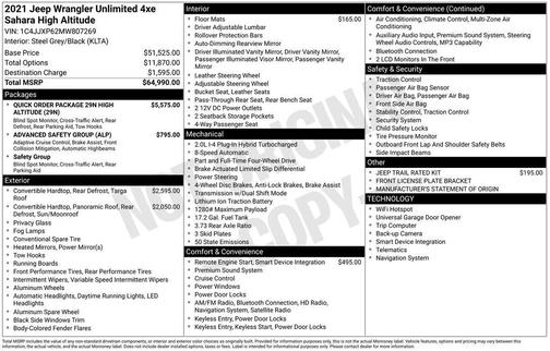 2021 Jeep Wrangler Unlimited 4xe Sahara High Altitude