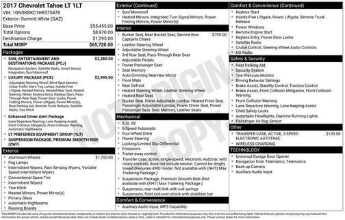 2017 Chevrolet Tahoe LT