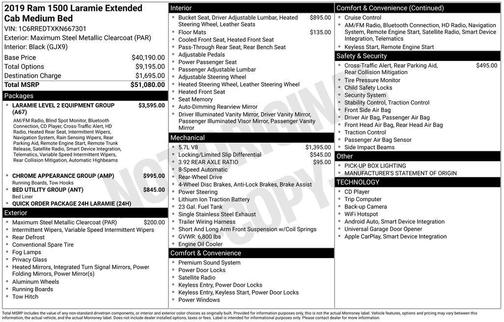 2019 RAM 1500 Laramie