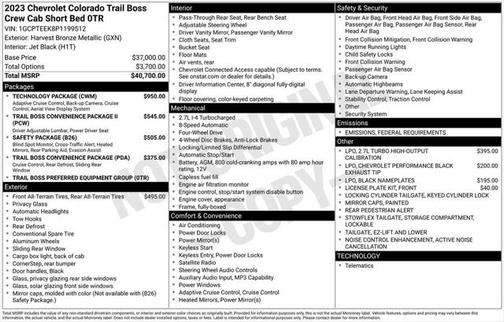 2023 Chevrolet Colorado Trail Boss