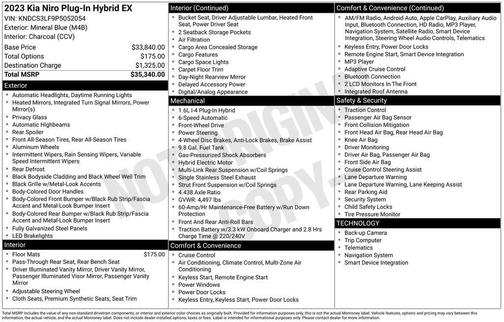 2023 Kia Niro Plug-In Hybrid EX