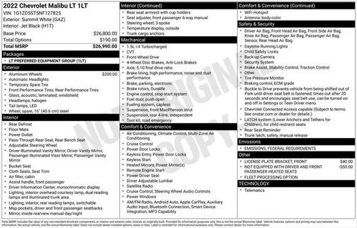 2022 Chevrolet Malibu FWD LT