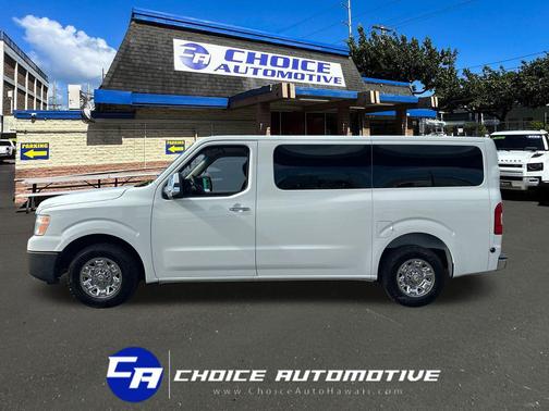 Glacier White 2015 Nissan NV Passenger NV3500 HD S V6