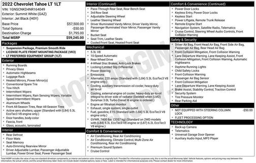 2022 Chevrolet Tahoe LT