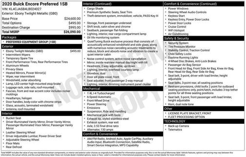 2020 Buick Encore Preferred