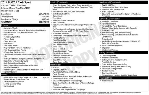 2014 Mazda CX-9 Sport