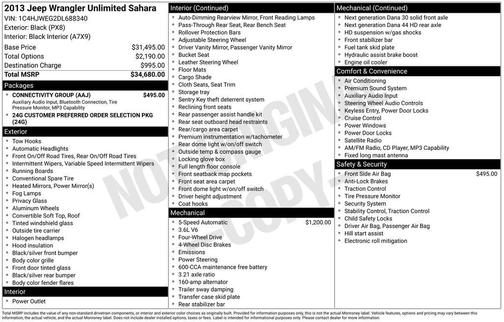 2013 Jeep Wrangler Unlimited Sahara