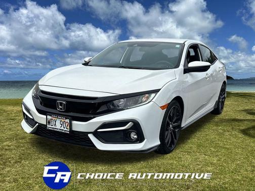 Platinum White Pearl 2021 Honda Civic Sport
